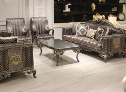 Luxurious 3-Piece Sofa Set: 3-Seater Sofa, 2 Deluxe Relax Armchairs