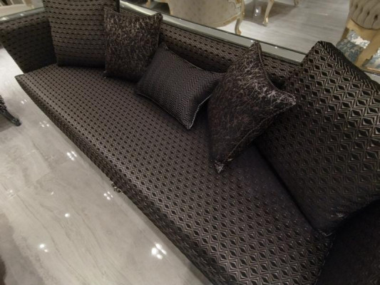 Deluxe living room set sofa and armchair premium sofa and armchair new brown
