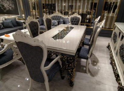 Great dining room set stylish dining table 4 chairs elegant set new