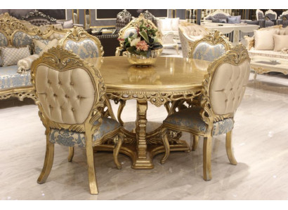 Set of 6 Chairs Dining Room Designer Wood Chair Antique Style Luxury Chairs New