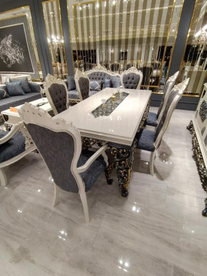Modern 6x Chairs Dining Room Chair Luxury 6x Chair Set Wooden Designer Chairs