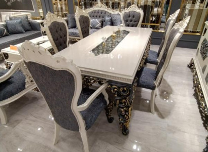 Modern 6x Chairs Dining Room Chair Luxury 6x Chair Set Wooden Designer Chairs