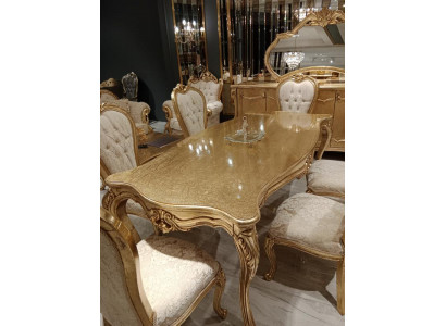 Complete Set of 4 Classic Chairs Dining Room Furniture Wooden Design Chairs New