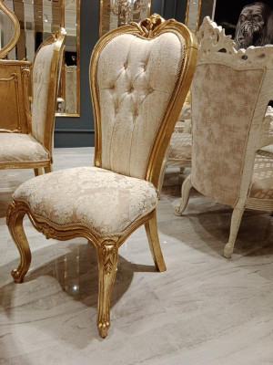 Complete Set of 4 Classic Chairs Dining Room Furniture Wooden Design Chairs New