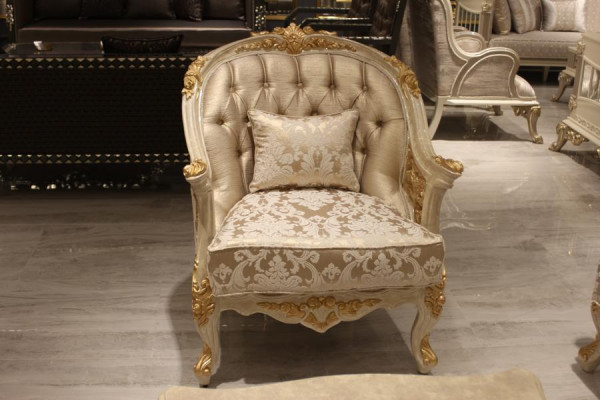 Elegant living room chair cozy seating chair modern setting new