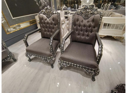 Luxurious comfortable living room armchair modern armchair stylish brown