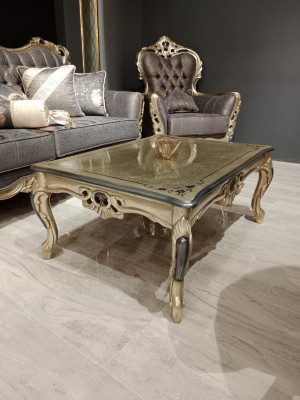 Classic coffee table living room furniture elegant coffee table gold new