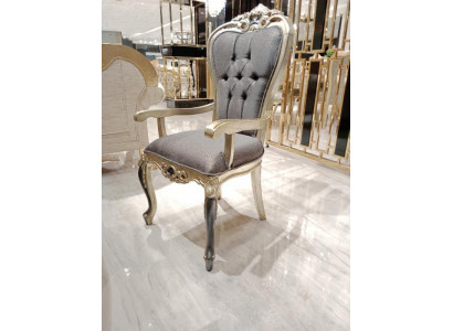 Exclusive Chesterfield Dining Chair Cozy Chair Wood Textile Dining Chairs