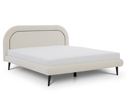 Bedroom furniture white bed modern textile bed upholstered double bed