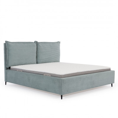 Large bedroom bed, luxurious textile bed, stylish upholstered beds