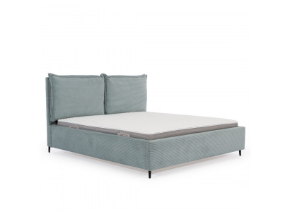 Large bedroom bed, luxurious textile bed, stylish upholstered beds