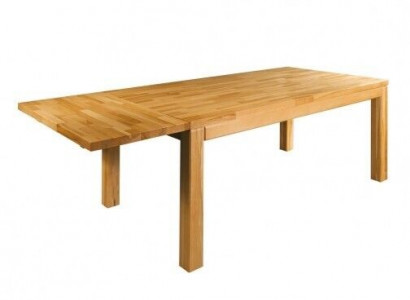 Table wood tables 160x90cm wood dining tables conference solid wood genuine oak new