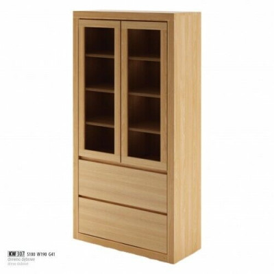 Modern display cabinet, showcase, handcrafted solid wood cabinets, solid oak wood.