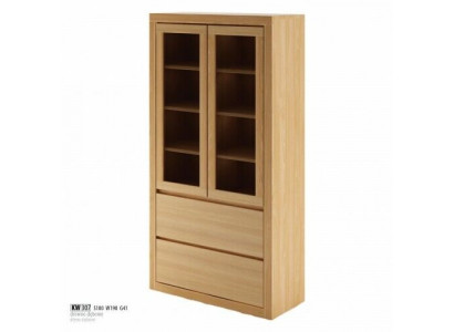 Modern display cabinet, showcase, handcrafted solid wood cabinets, solid oak wood.