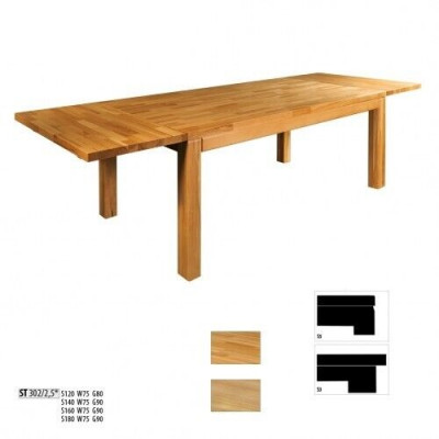Solid Wood Oak Dining Table Solid Wood 140x90cm Real Wood Tables