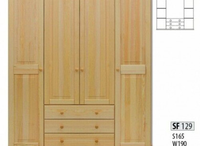 Solid wood, genuine wood wardrobe, cabinet, bedroom wardrobe, solid new