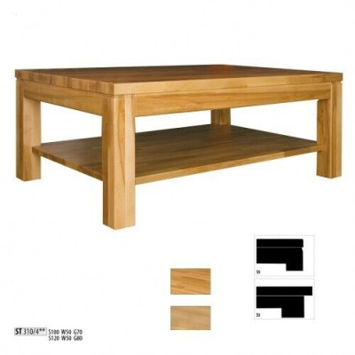 Solid wood natural coffee table massive wood furniture noble design living room table tables