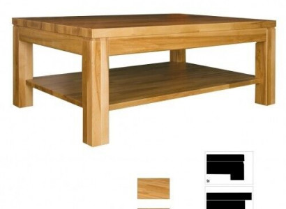 Solid wood natural coffee table massive wood furniture noble design living room table tables