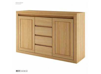 Designer chest of drawers, low board, wardrobe, shelf for living room, solid wood.
