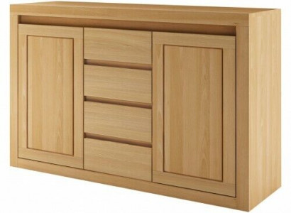 Designer chest of drawers, low board, wardrobe, shelf for living room, solid wood.