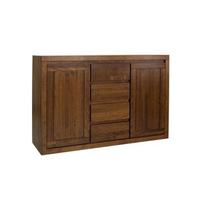 Designer chest of drawers, low board, wardrobe, shelf for living room, solid wood.