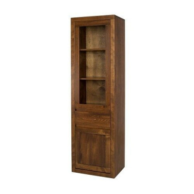 Wooden Cabinet Glass Display Case Handcrafted Solid Wood Living Room Cabinet