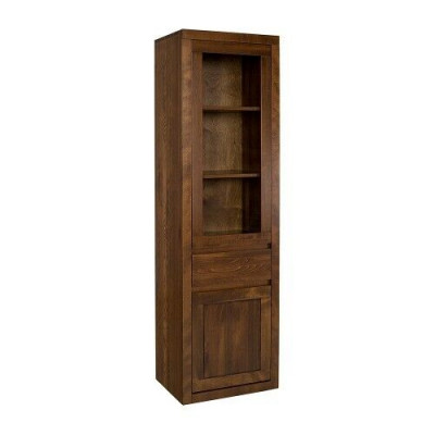Wooden Cabinet Glass Display Case Handcrafted Solid Wood Living Room Cabinet
