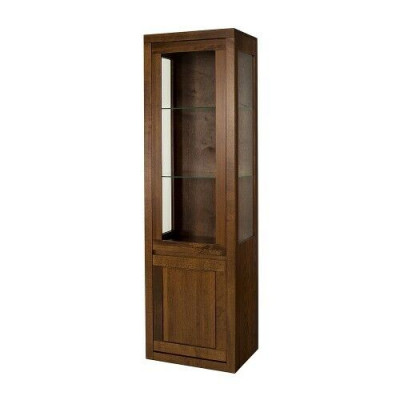 Glass cabinet wooden wardrobe living room closet handcrafted solid wood