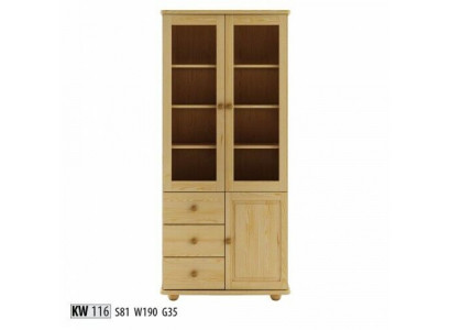 Display cabinet living room furniture sideboard wood display glass cabinet solid real wood