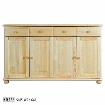 Cabinet 165cm sideboard cupboard wooden cupboard furniture solid wood dresser