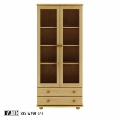 Showcase living room sideboard solid wood display cabinet glass cupboard real wood