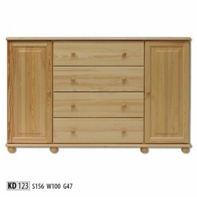 Massive dresser sideboard cabinet furniture solid wood lowboard new.
