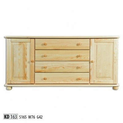 Solid Wood Sideboard Dresser Cabinet Furniture Dressers Real Wood Lowboard New