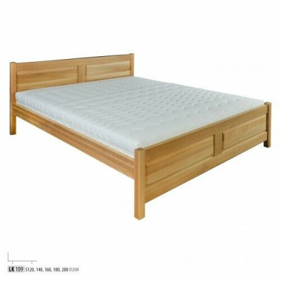Solid Wooden Bed Bedroom Beds 100x200 cm Single Bed Solid Furniture