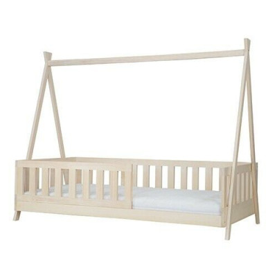 Wooden Bed Real Wood Bed Canopy Bed Hotel 90x200 Style Solid Furniture New