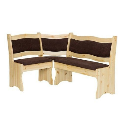 Corner bench solid wood pine dining room country house handmade corner benches new