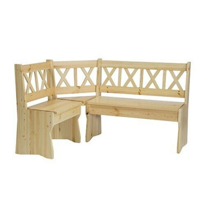 Corner bench wooden bench massive benches kitchen dining area solid wood wood furniture new corner seat
