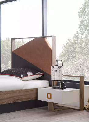 Bedside table nightstand children's bedside table children's room wood gray modern
