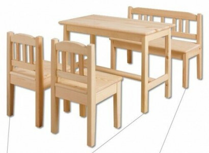Children's seating group 4-piece children's furniture set seating arrangement child children's chair children's table