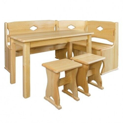 Corner bench, wooden bench, solid wood benches, kitchen dining area, corner seating furniture, real wood.