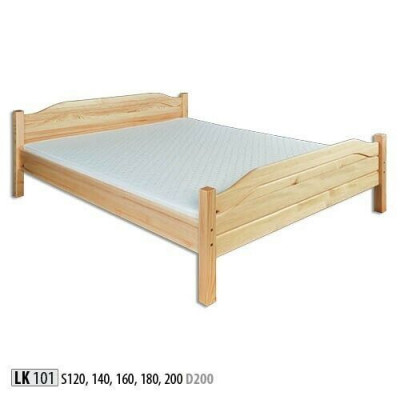Solid wood bed, real wood double bed, bedroom, hotel, 180x200 style, solid furniture