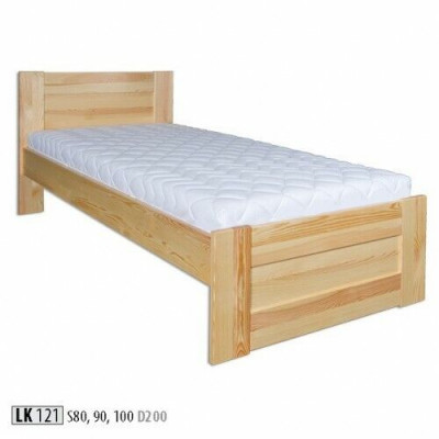 Solid wood bed, massive bedroom beds 100x200cm, single bed, solid furniture, furniture