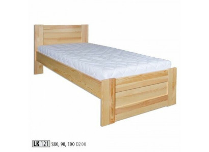 Solid wood bed, massive bedroom beds 100x200cm, single bed, solid furniture, furniture