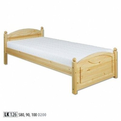 Youth bed pine children's bed solid wood wooden bed 100x200 with wooden bed frame