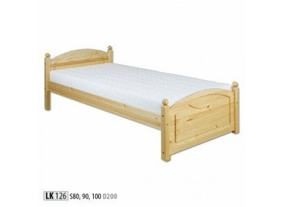 Youth bed pine children's bed solid wood wooden bed 100x200 with wooden bed frame