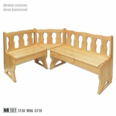 Corner bench group dining room set corner bench seating group chest stool solid pine new