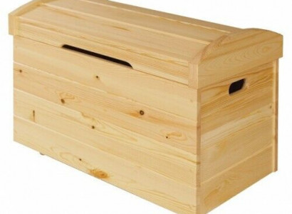 Solid Wood Deco Box Furniture Wooden Furniture Handcrafted Chest Trunk Real Wood 90x55cm