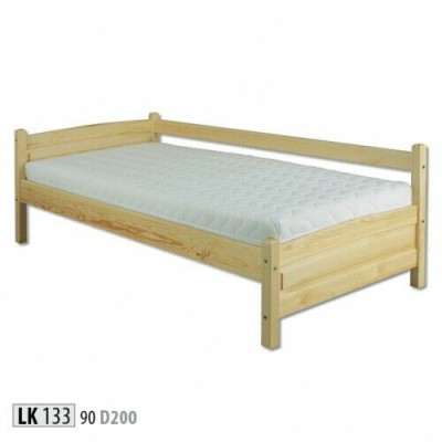 Solid wood bed, pine wood bed frame 90x200, solid wood guest bed, handmade, new