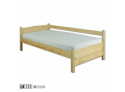Solid wood bed, pine wood bed frame 90x200, solid wood guest bed, handmade, new