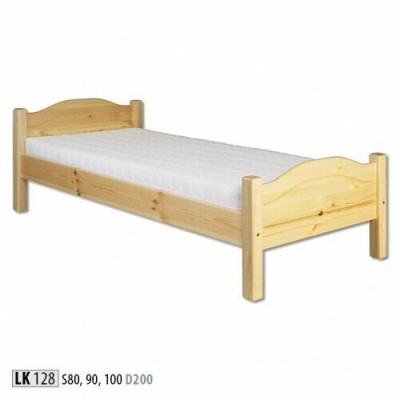 Single bed youth bed pine bed pine solid wood wooden bed 100x200 handmade new